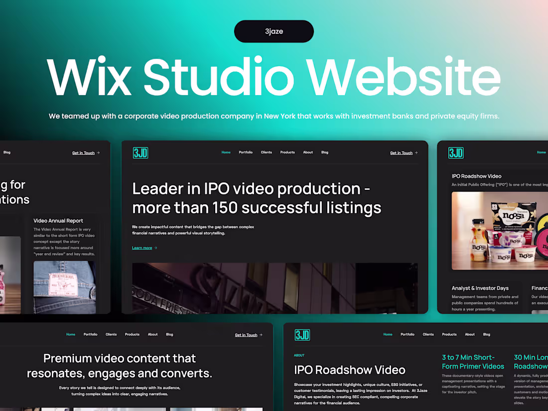 Cover image for Corporate Video Production Website Redesign and SEO