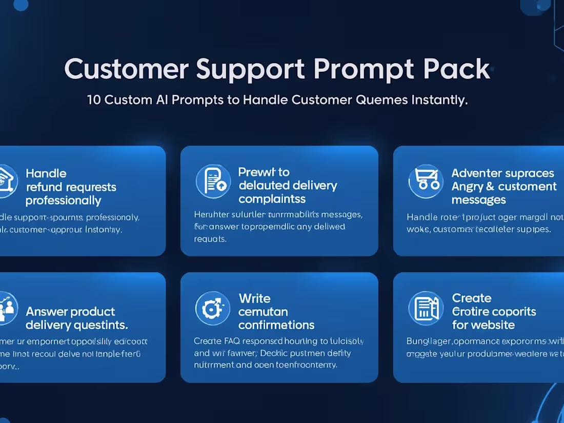 Cover image for Customer Support Prompt Pack for