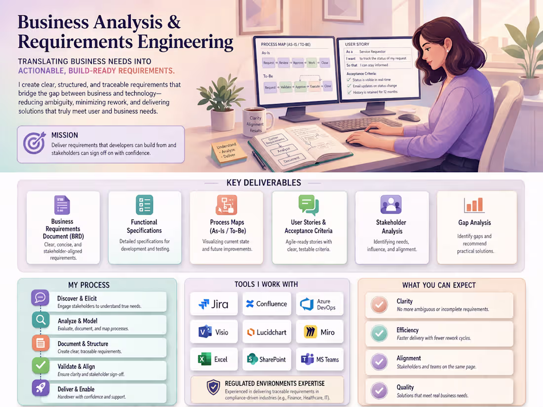 Cover image for Business Analysis & Requirements Engineering