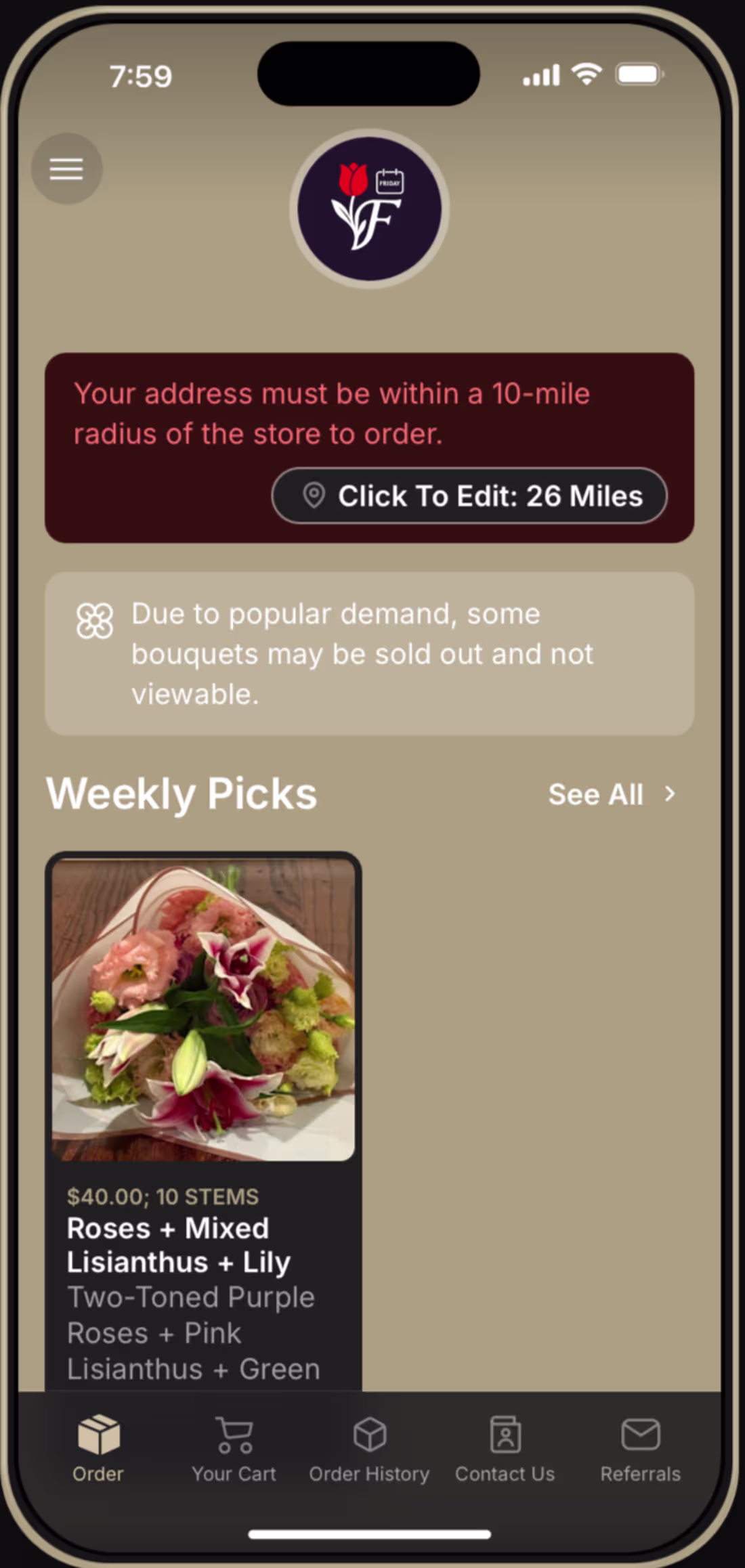 Cover image for Friday Flowers Application