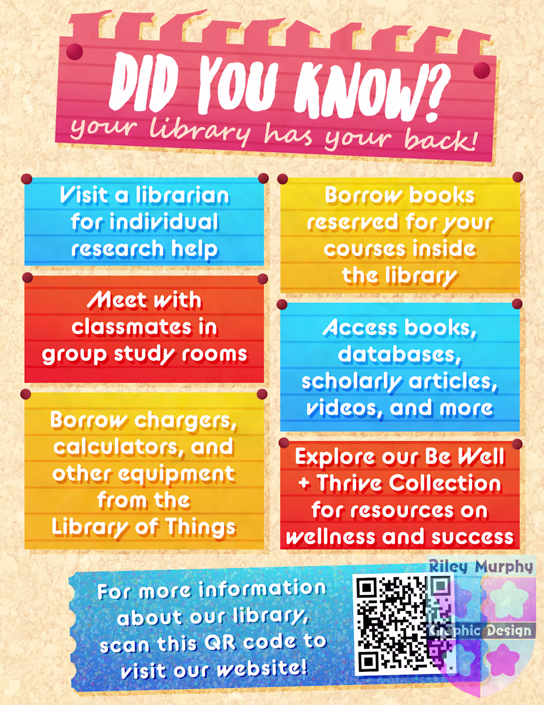 Cover image for "The Library Has Your Back!" Display Poster