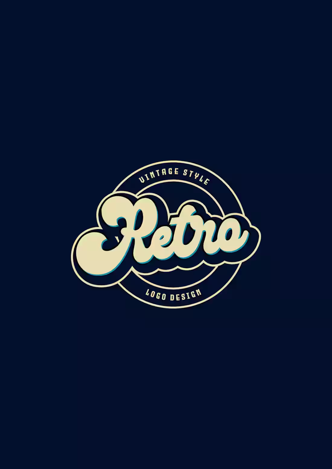 Cover image for Retro typography logo