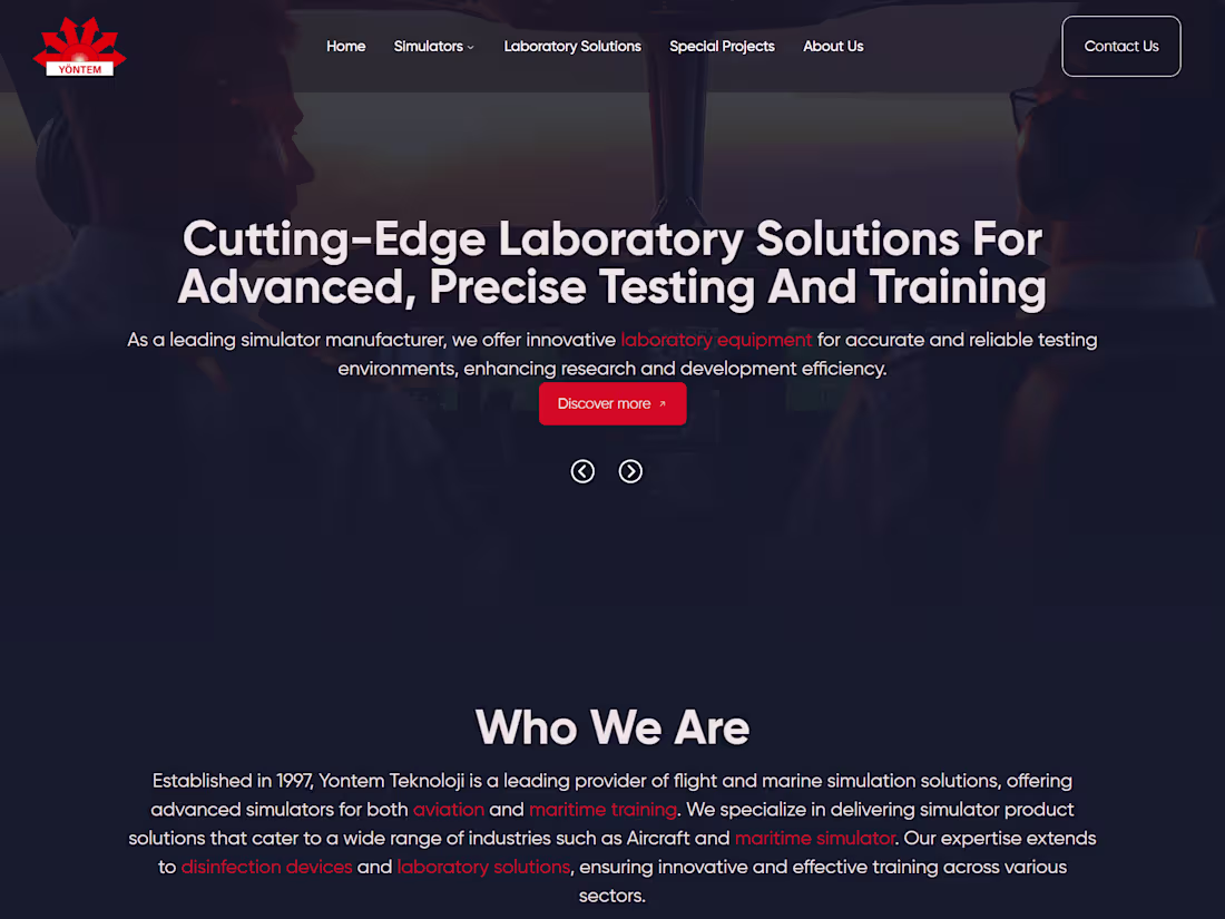 Cover image for Aviation and Maritime Simulator Solutions in Turkey - Yontem Te…