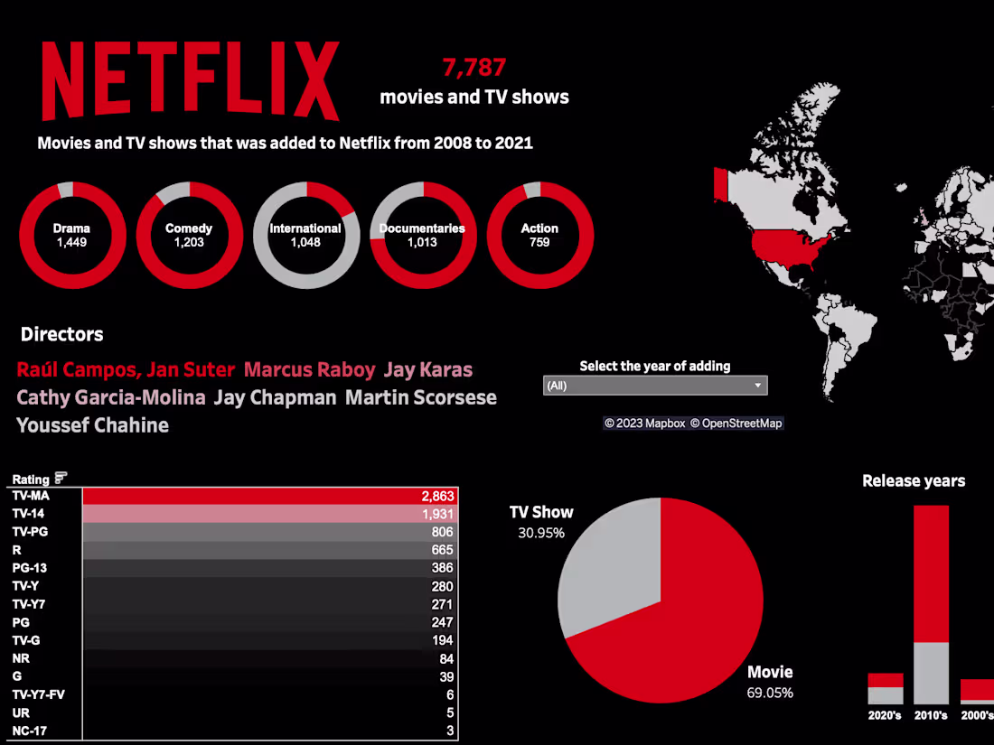 Cover image for netflix visualisation