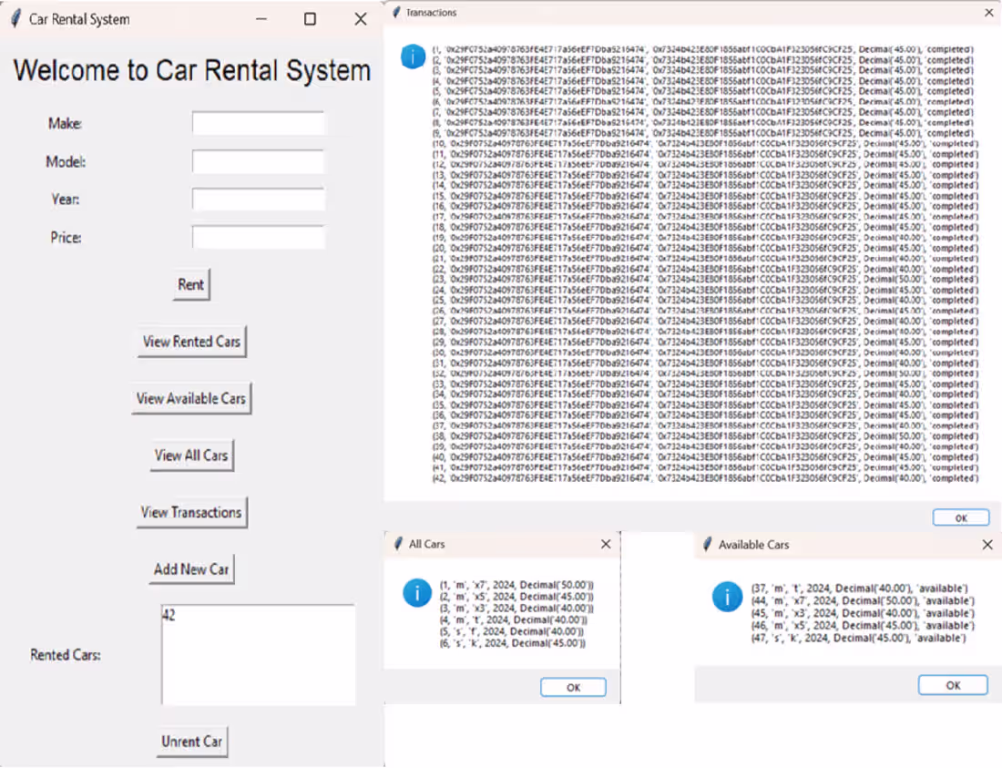 Cover image for Blockchain-Powered Car Rental System marks
