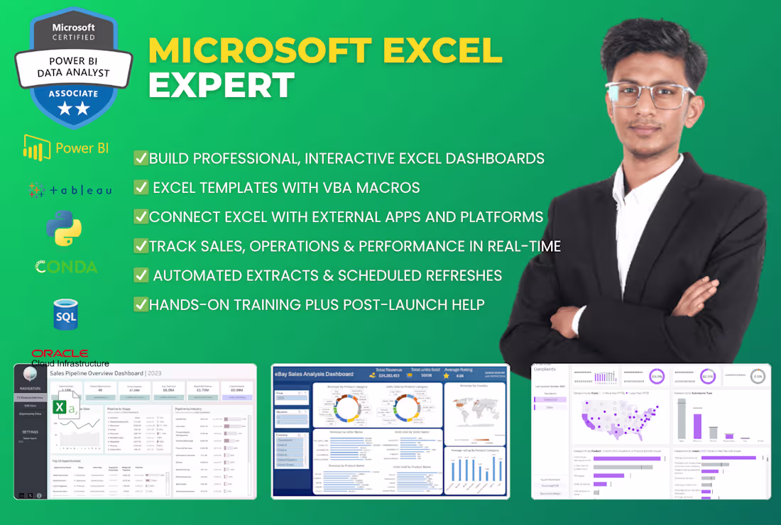 Cover image for Excel dashboard | VBA macros | Automation 