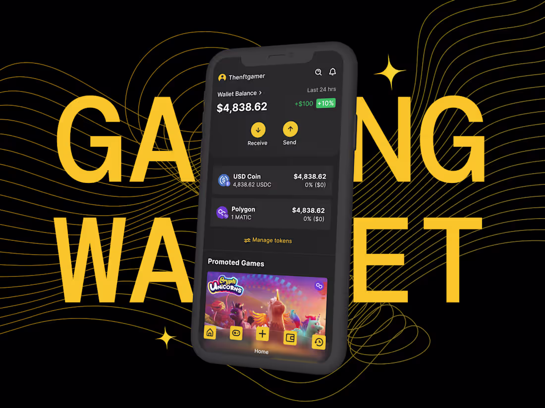 Cover image for PLAY3R Crypto Wallet - Website and App Design