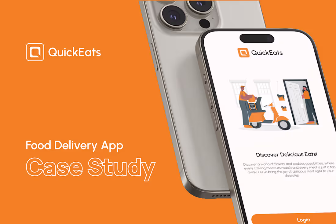 Cover image for QuickEats Food Delivery App UI/UX Case Study