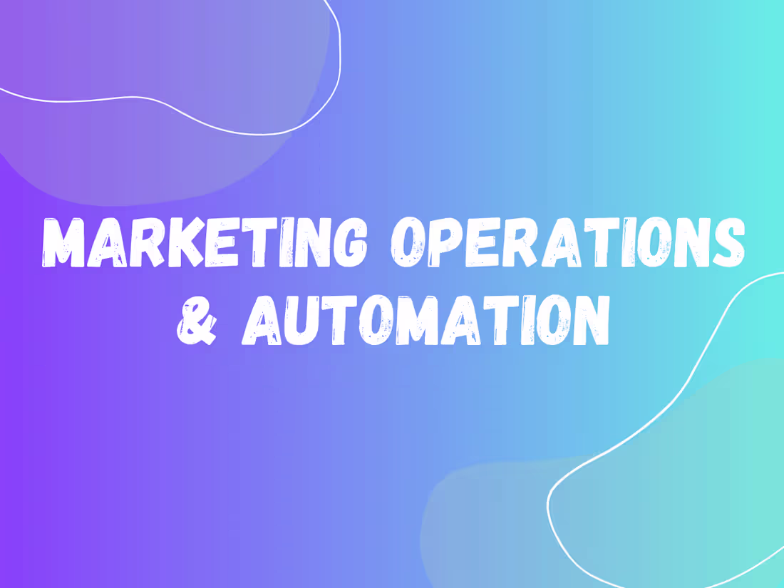 Cover image for Automated Marketing Operations