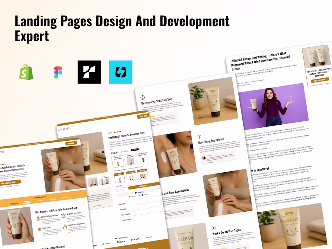 Cover image for Landing Page designer/developer