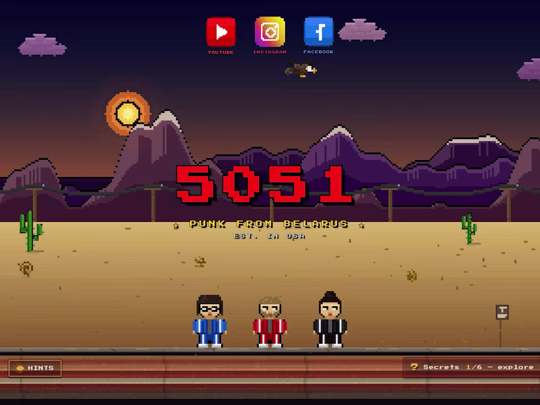 Cover image for  Five-scene pixel-art side-scroller for a