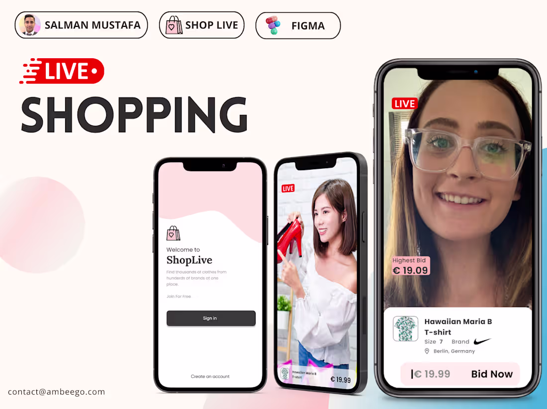 Cover image for Shop Live – Live E-commerce Cross-Platform Application