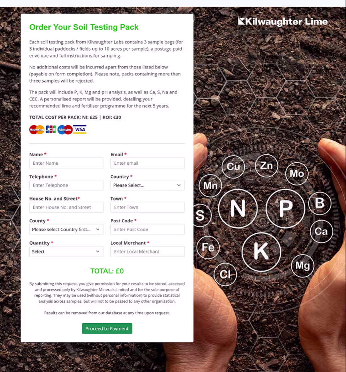 Cover image for Soil Packs for Analysis
