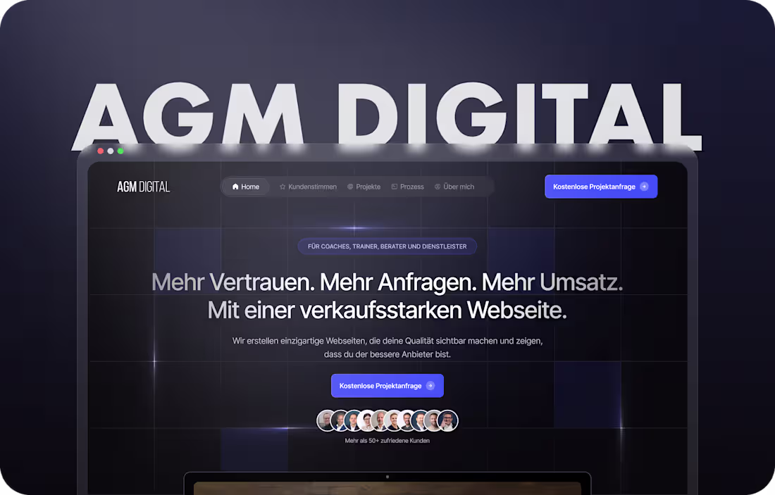 Cover image for Webflow Development for AGM Digital