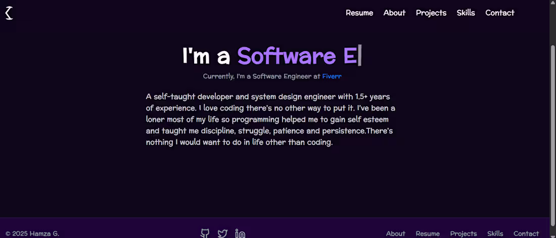 Cover image for I created my developer portfolio to show case my skills and ...