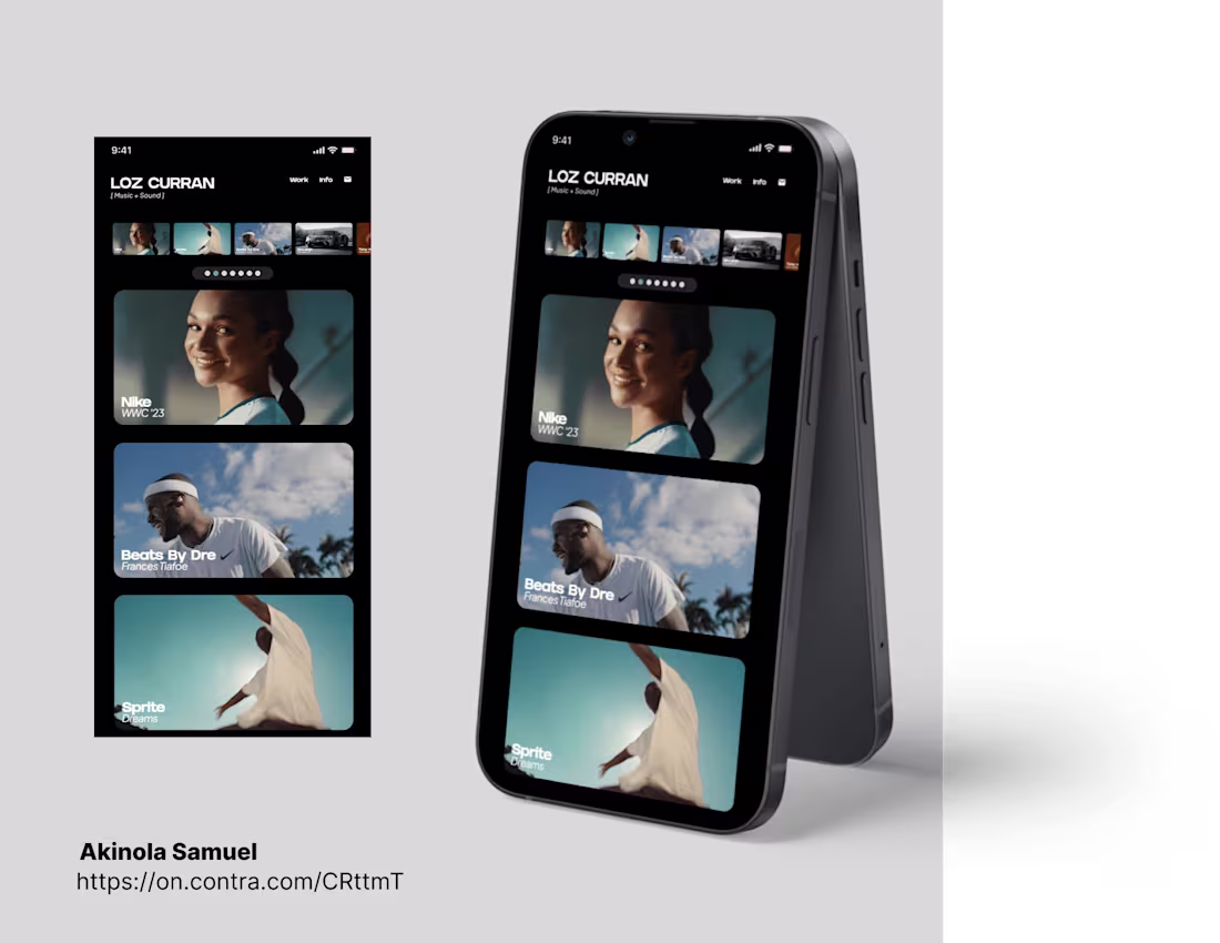 Cover image for LOZ CURRAN - Mobile profile optimization