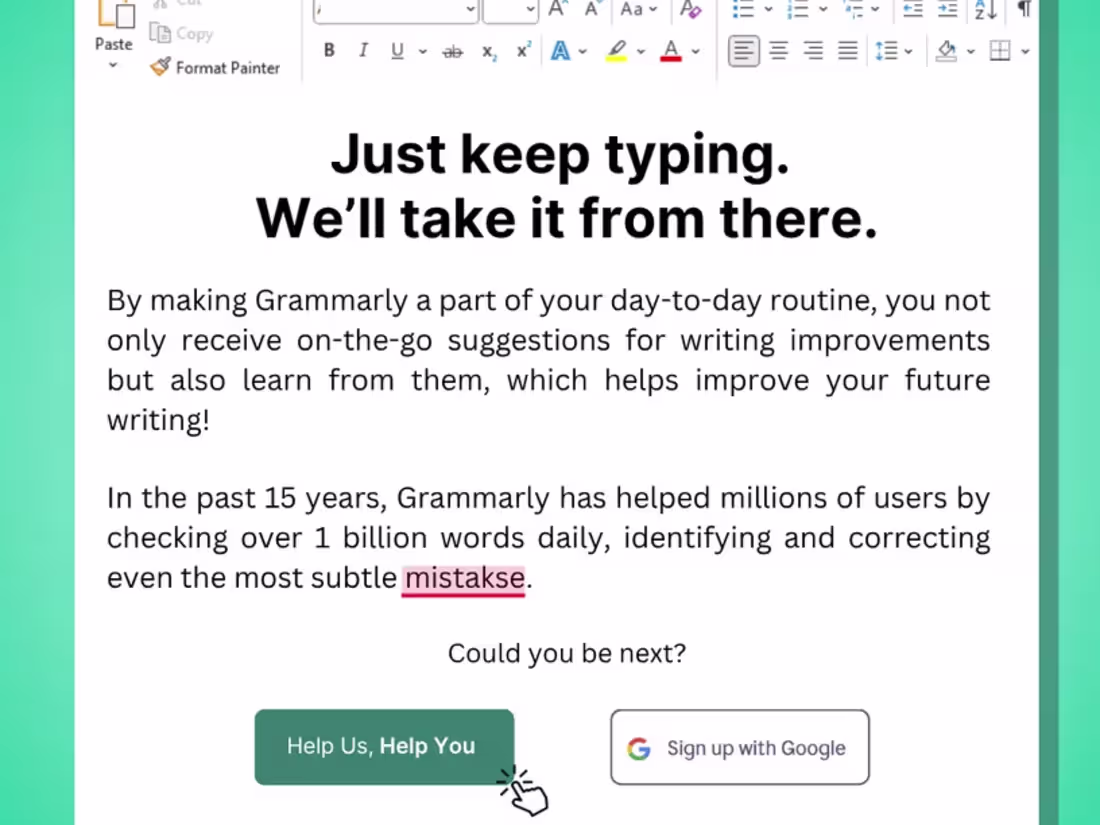 Cover image for Grammarly Landing Page (Spec Work)