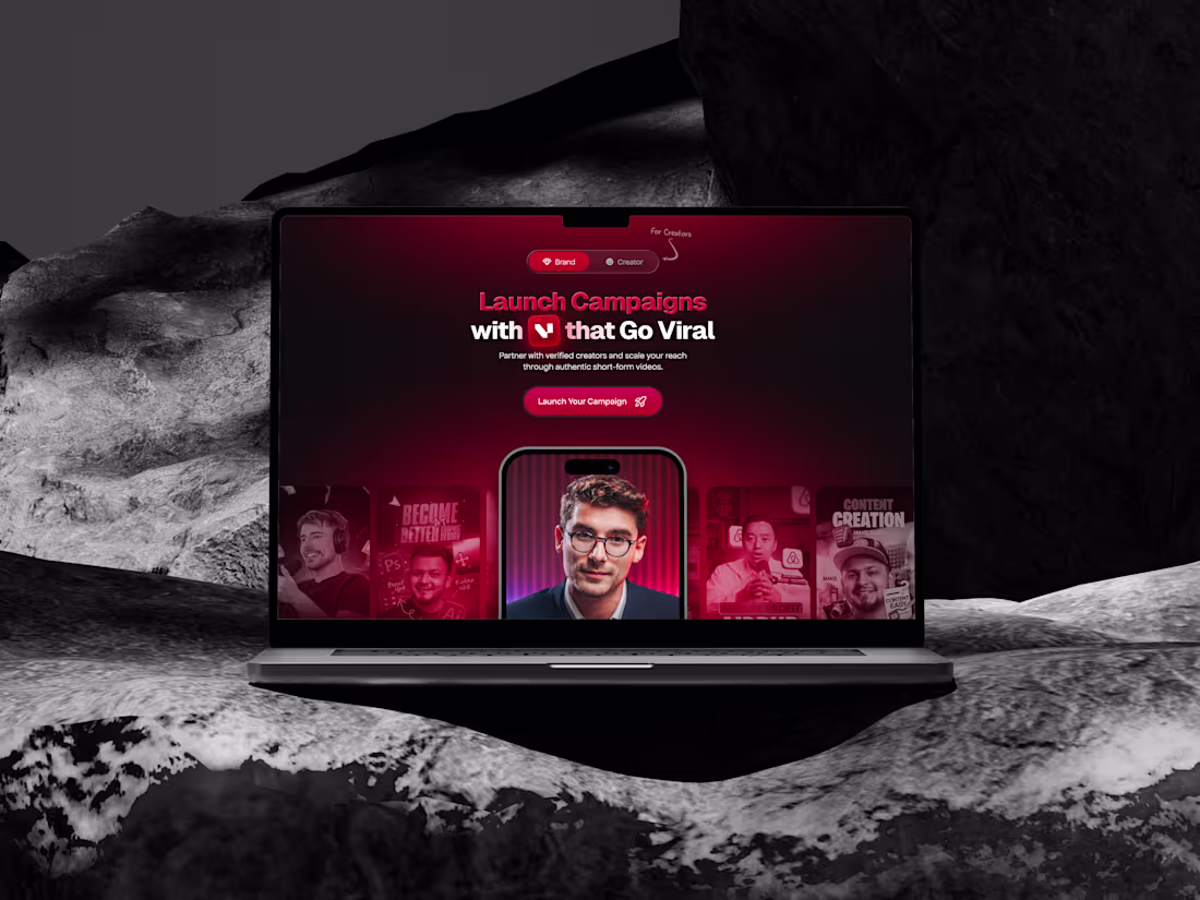 Cover image for Vuze website design - A New Era of Creator–Brand Collaboration