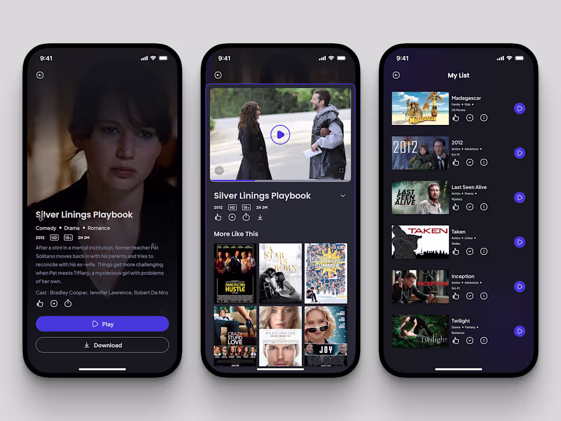 Cover image for Movie Streaming App Design Save it for your inspo 👌🏻
