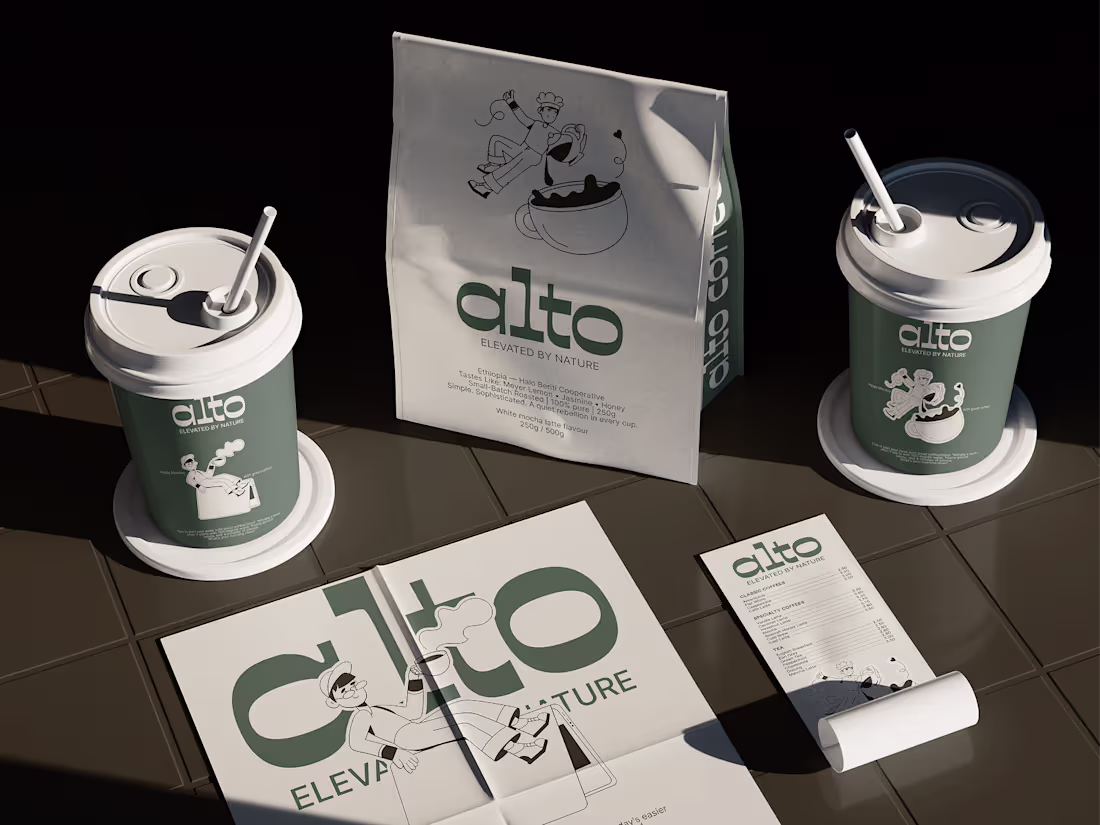 Cover image for Alto Coffee Brand | Packaging Design