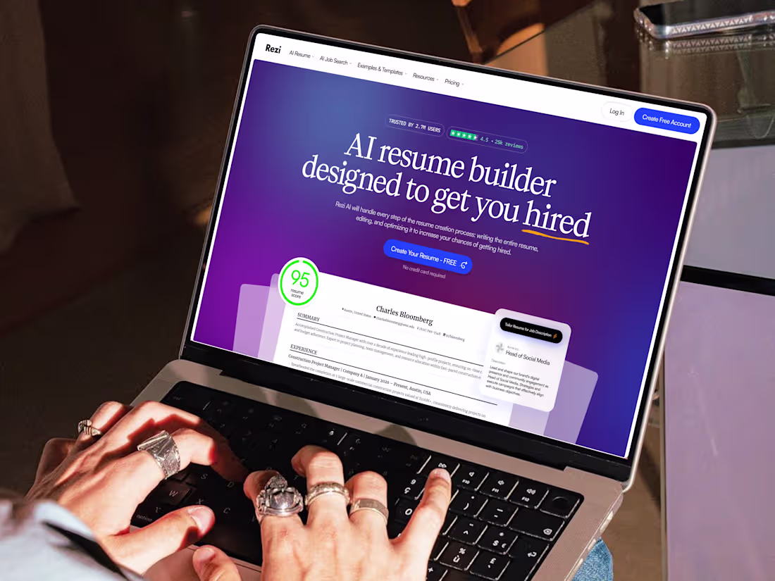 Cover image for Rezi.ai Website Design