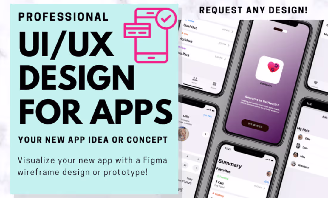 Cover image for UI/UX Design & App Design