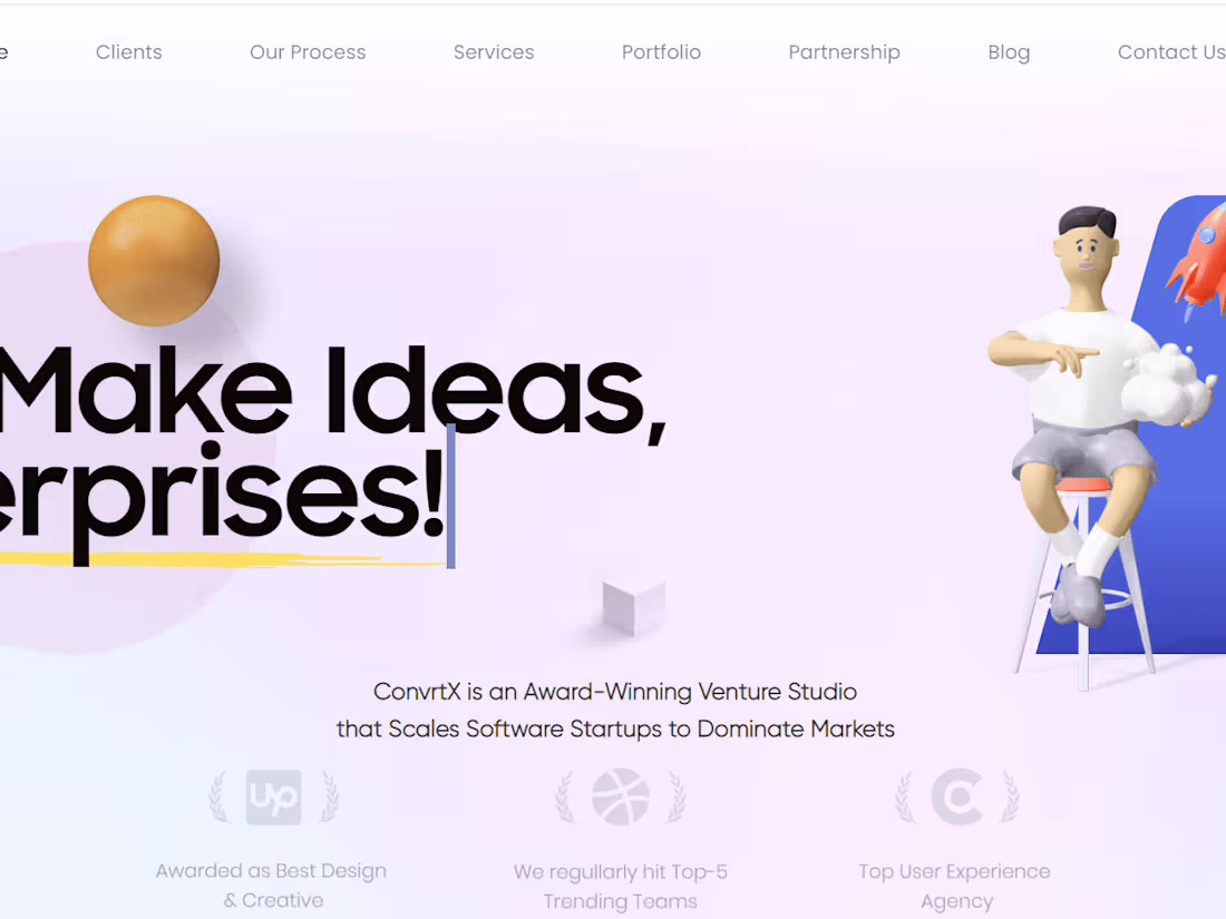 Cover image for ConvrtX | Award-Winning Startup Venture Studio & Advisor