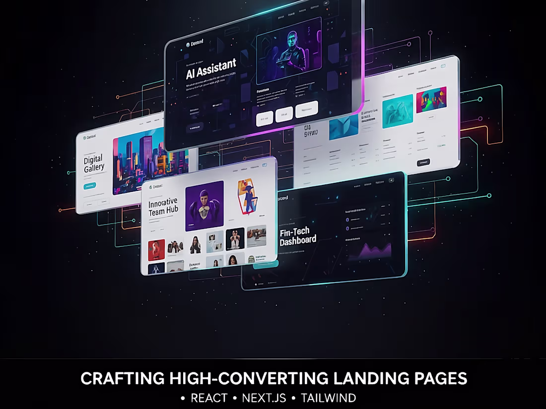 Cover image for Modern, Responsive Landing Page Design & Development