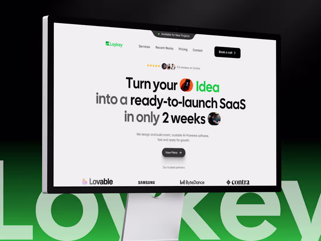 Cover image for Saas Landing page in Framer
