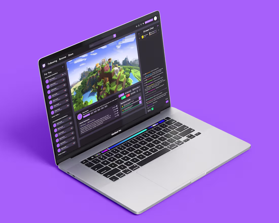 Cover image for Redesigning Twitch's Busiest Interfaces – UI/UX Design