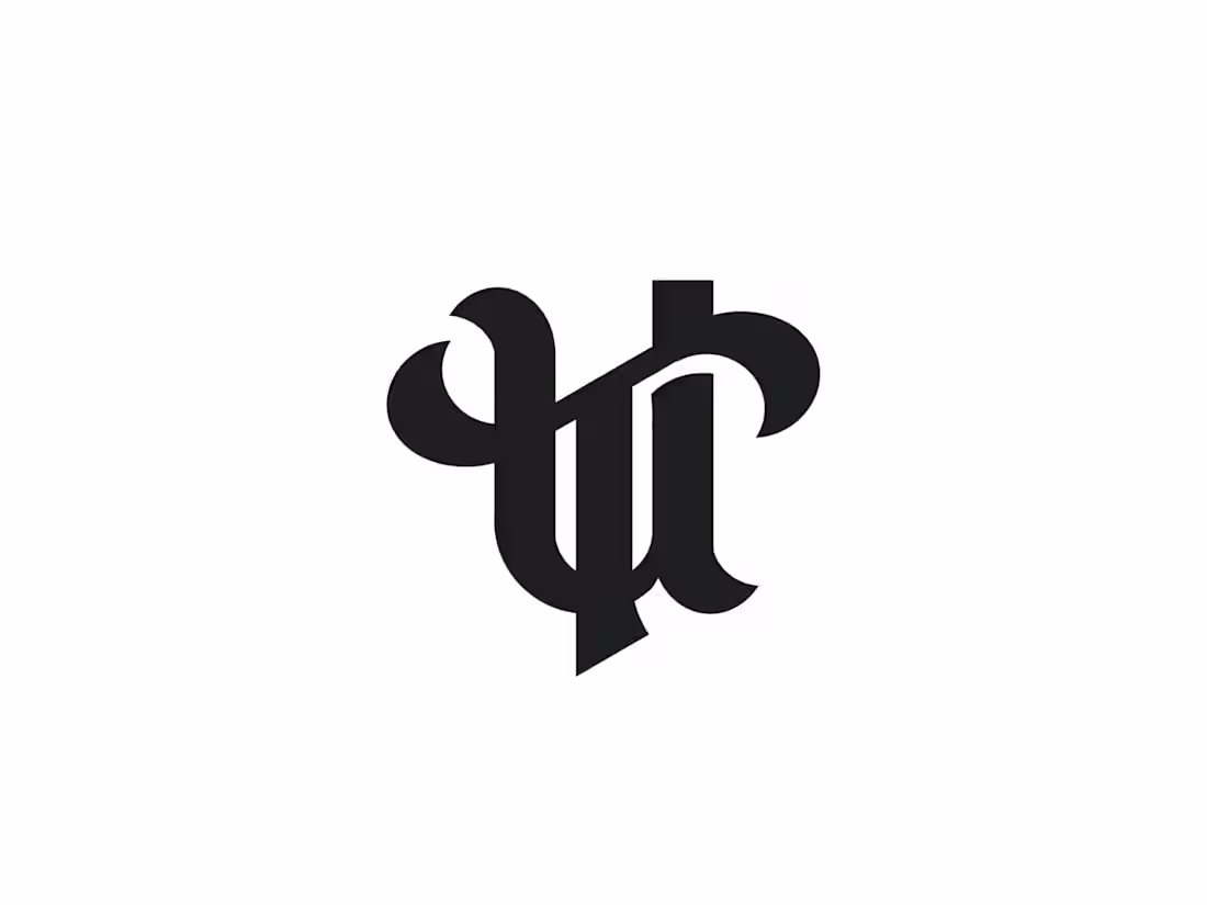 Cover image for UT TU classical monogram typography logo captures the essenc...