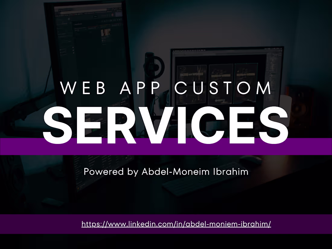 Cover image for Design and create a custom web application from scratch