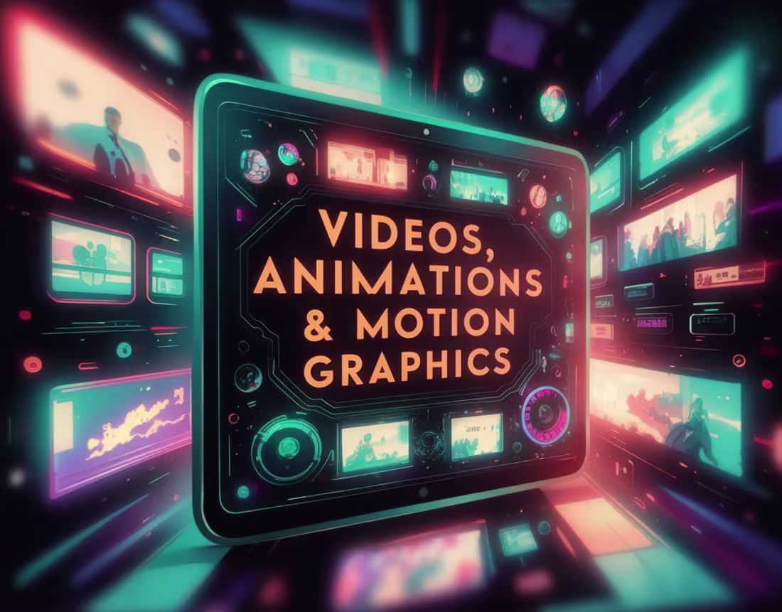 Cover image for Videos, Animations & Motion Graphics