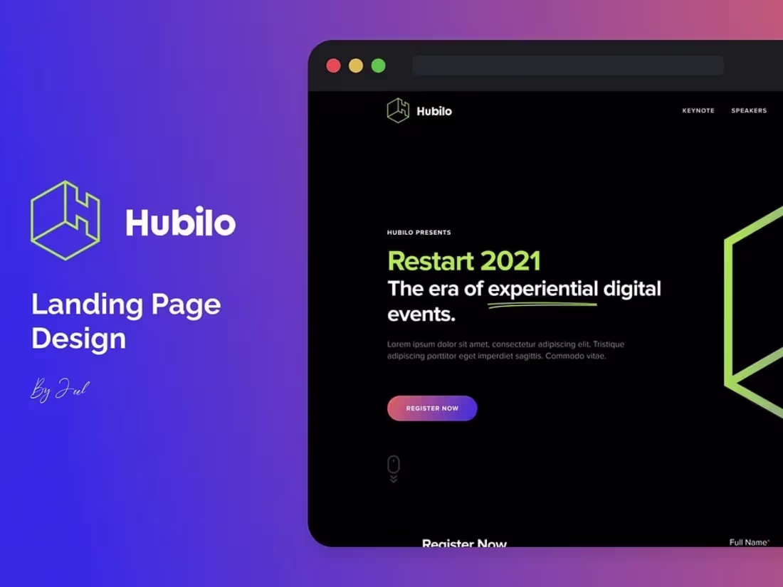Cover image for Hubilo - Landing page Redesign 