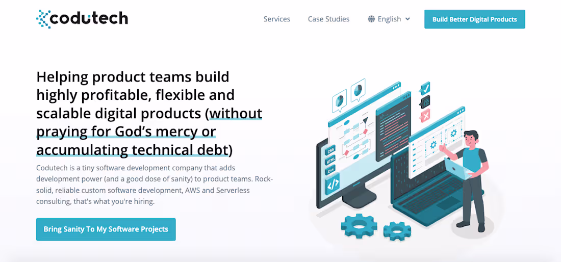Cover image for How do you launch a website for a tiny software development ...