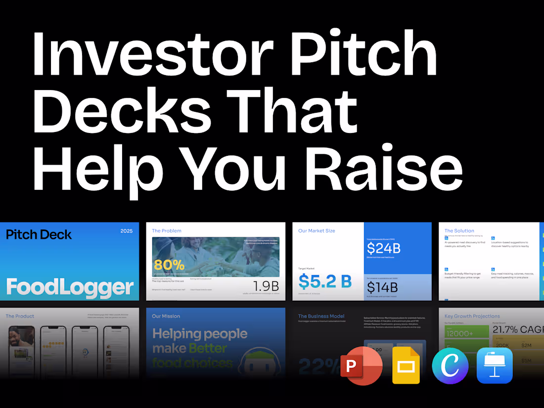 Cover image for Investor-Ready Pitch Decks for Fundraising Rounds