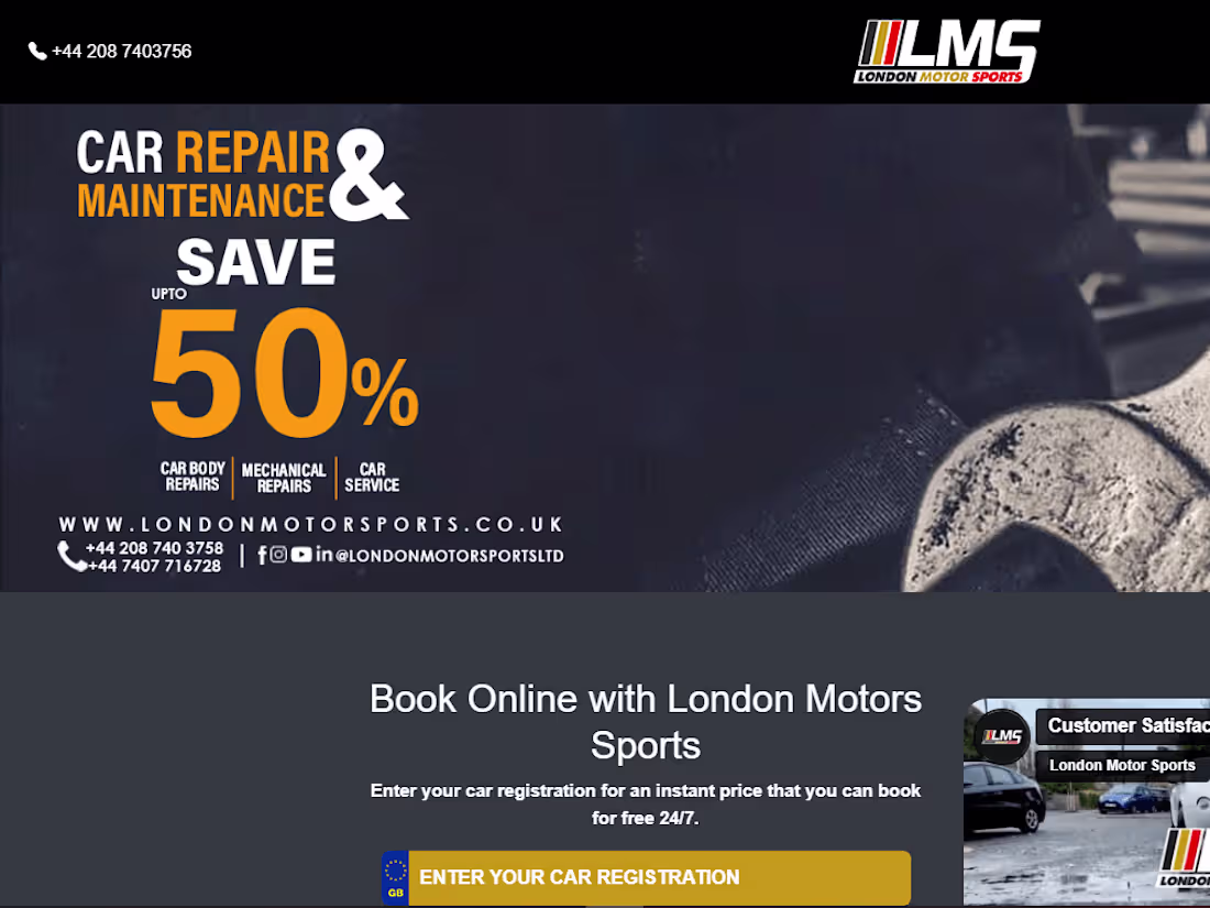 Cover image for Best Car repairing Garage London | London Motor Sports