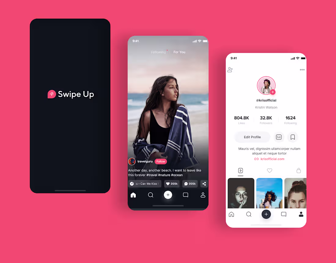 Cover image for Swipe Up Mobile App UI