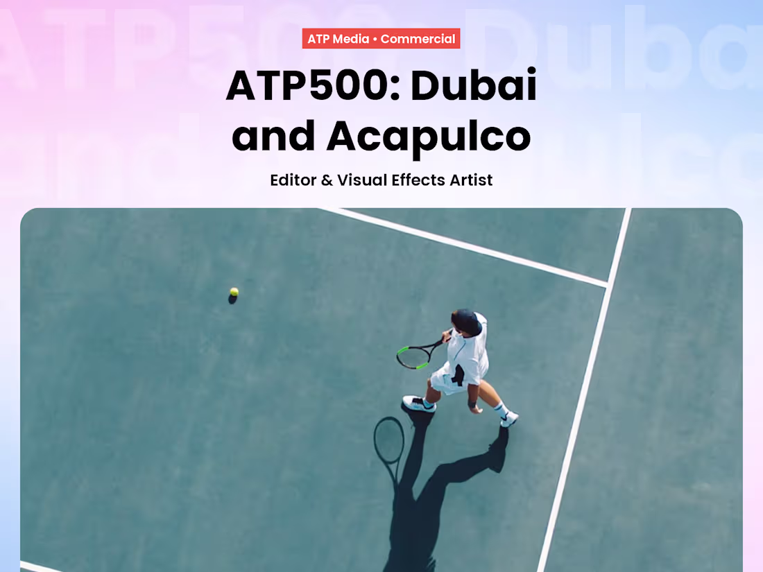 Cover image for Editing for ATP500