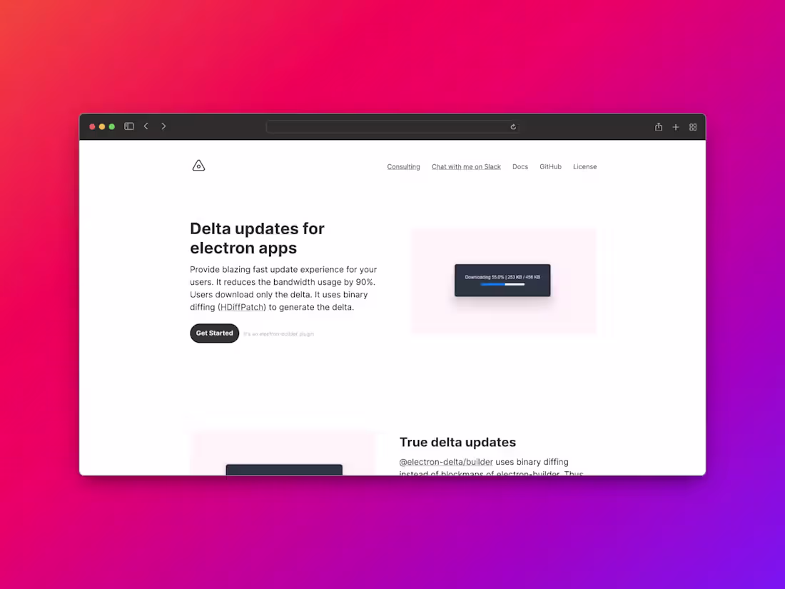 Cover image for Electrondelta.com - Delta Updates for Electronjs