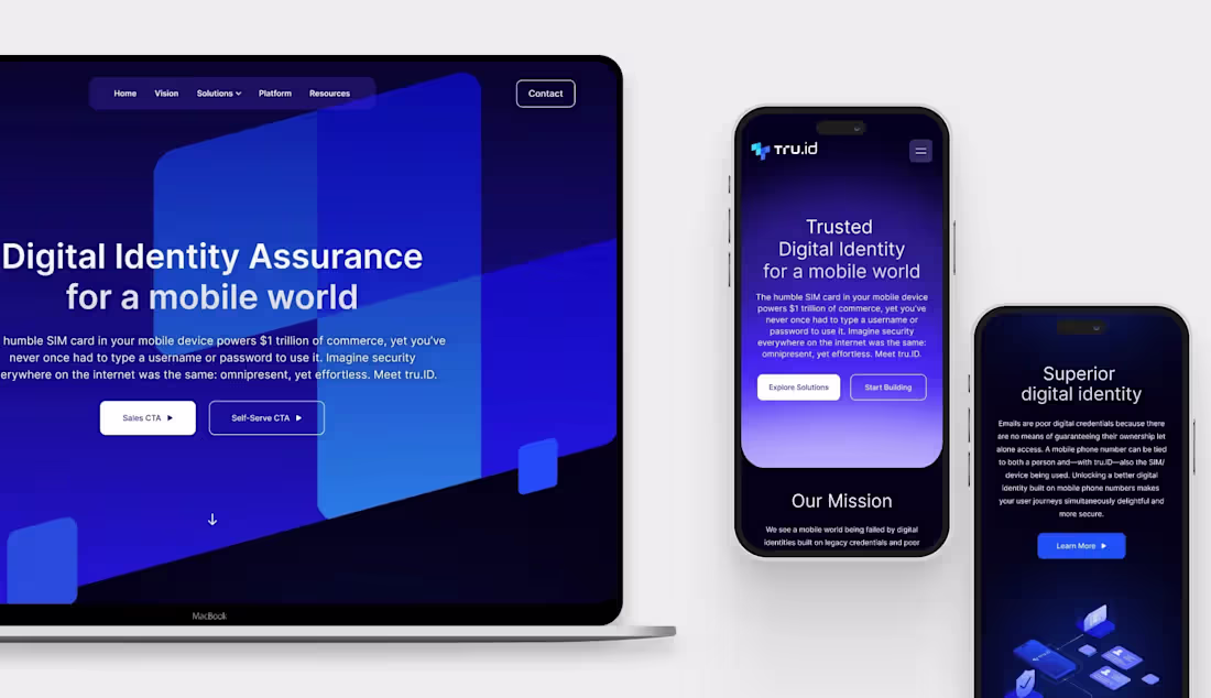 Cover image for tru.id - Website design & development