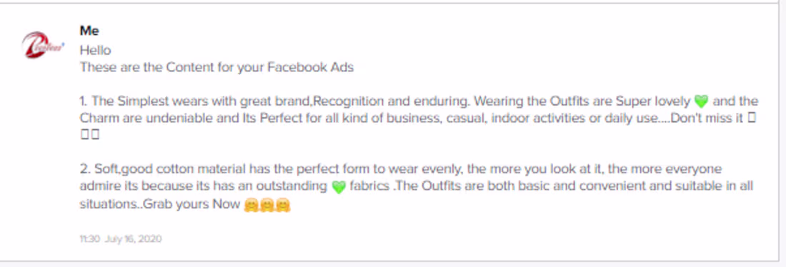 Cover image for Facebook Ads copy