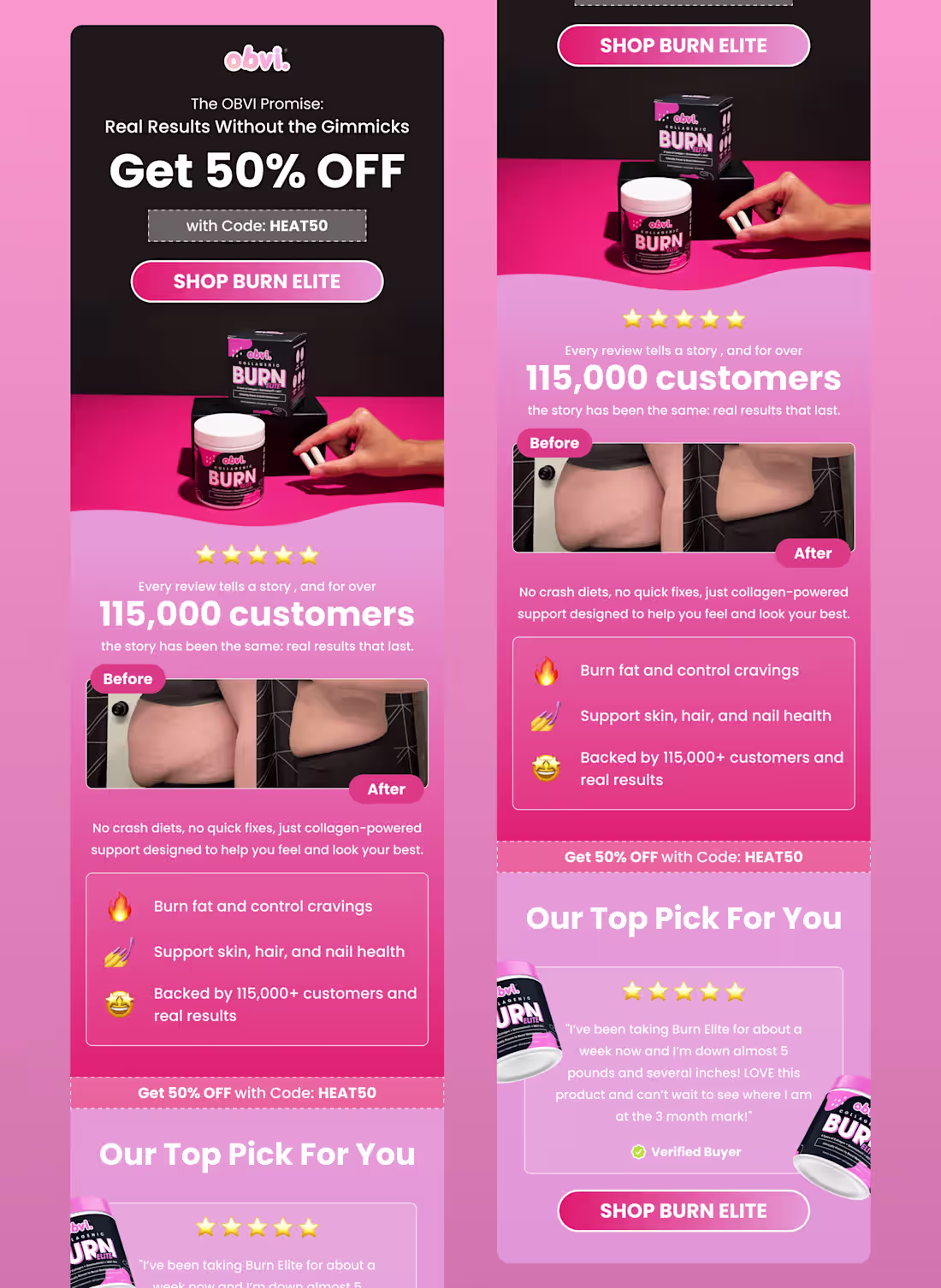 Cover image for Obvi email that I designed that performed really well! No ne...