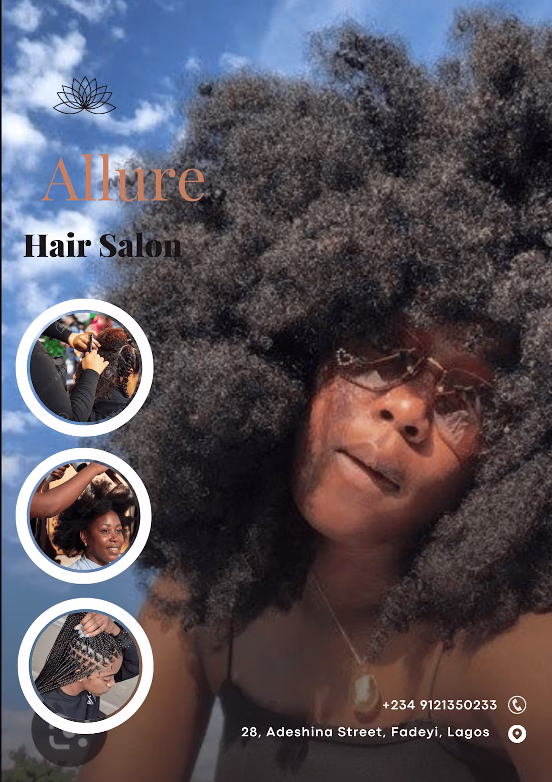 Cover image for BLACK HAIR SALON FLYER