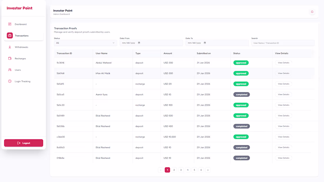 Cover image for Investor Point –Full-Stack FinTech Investment