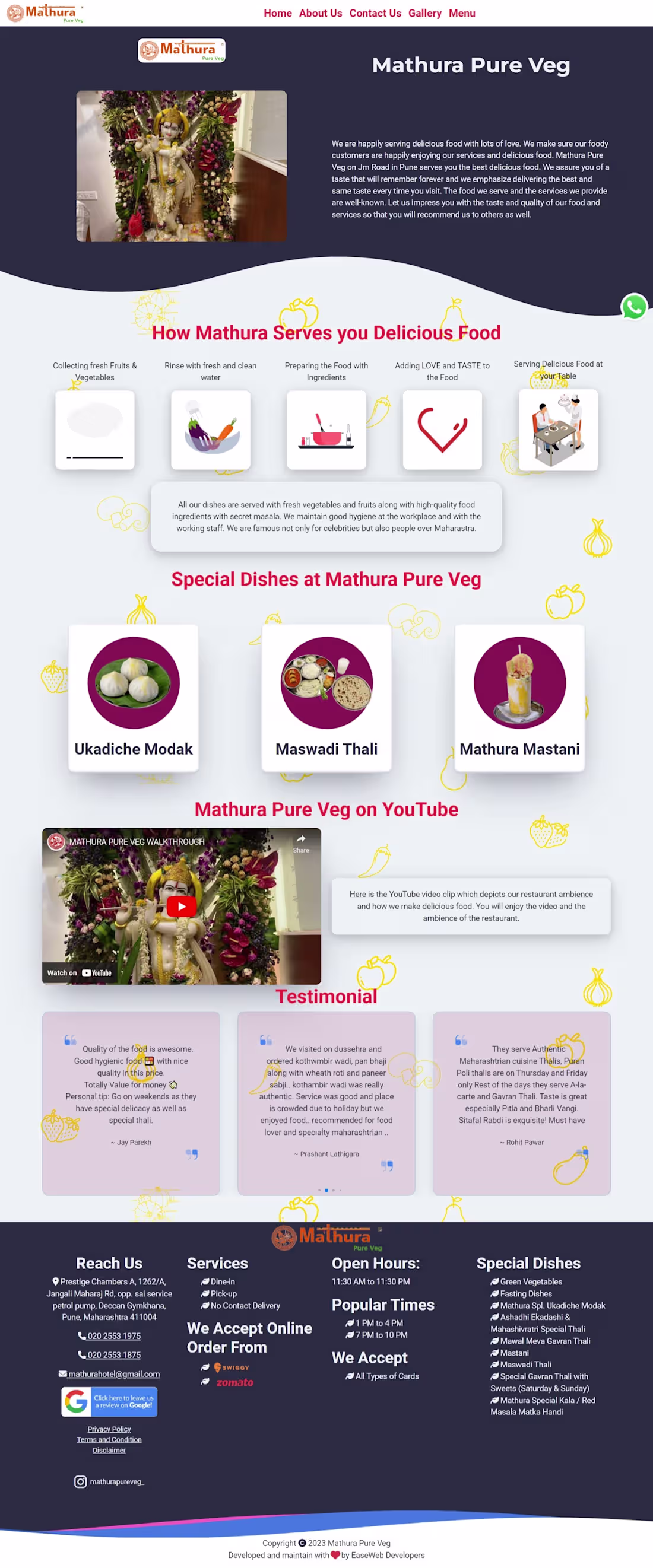 Cover image for Restaurant Website