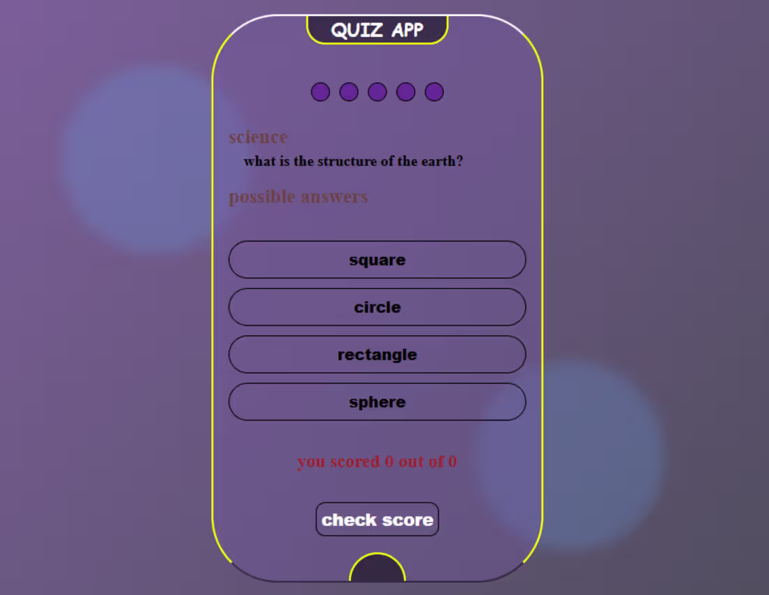 Cover image for Build this cool Quiz App using html, css and JavaScript.