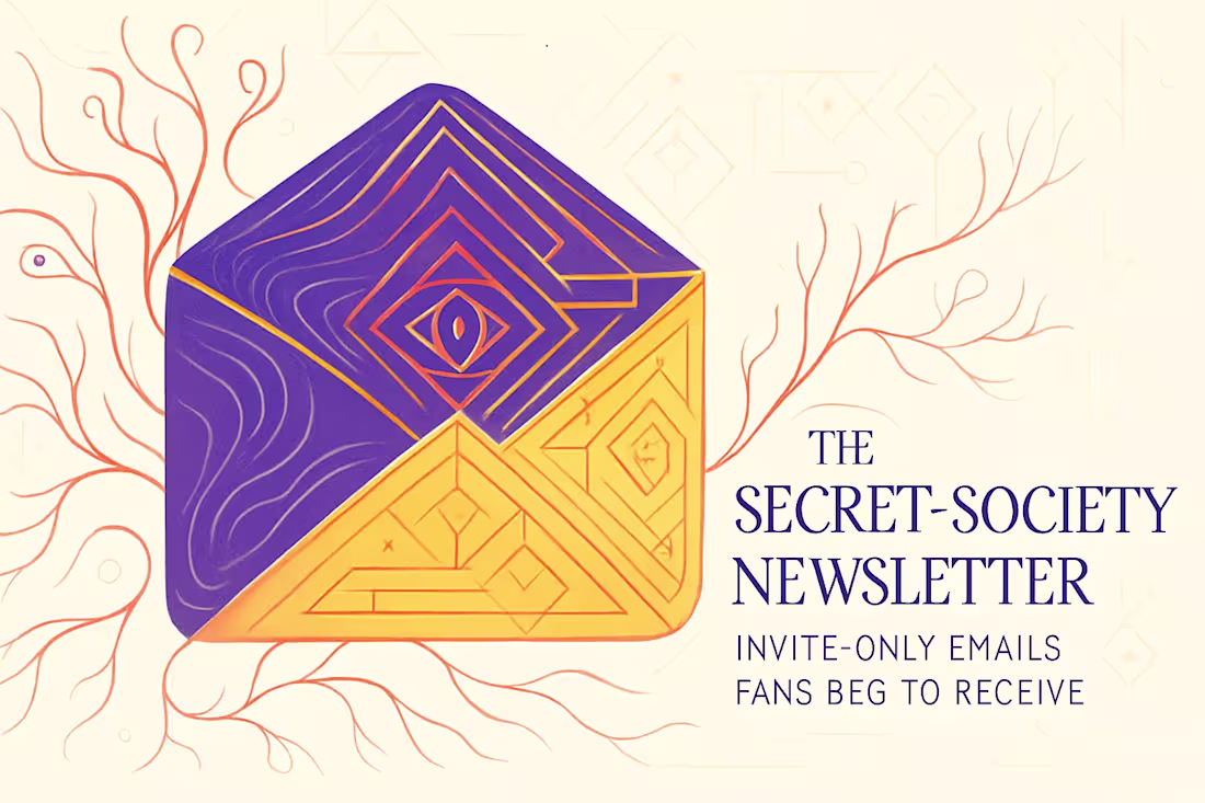 Cover image for The Secret-Society Newsletter: Invite-Only Emails Fans Beg to Receive