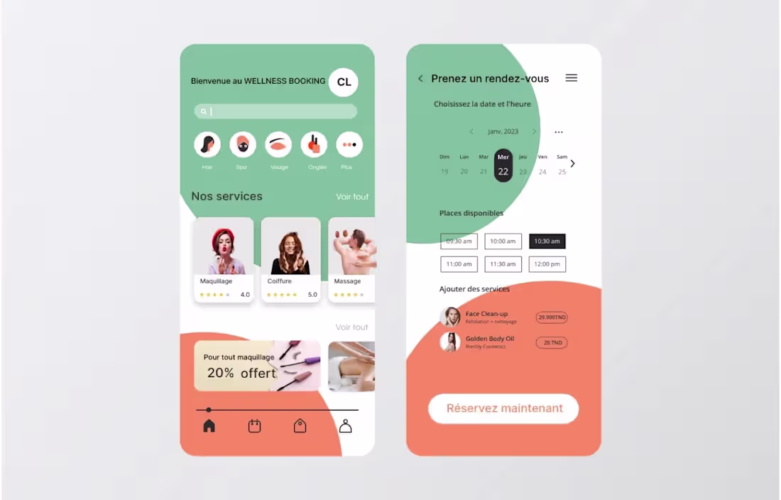 Cover image for Wellbeing : Mobile application