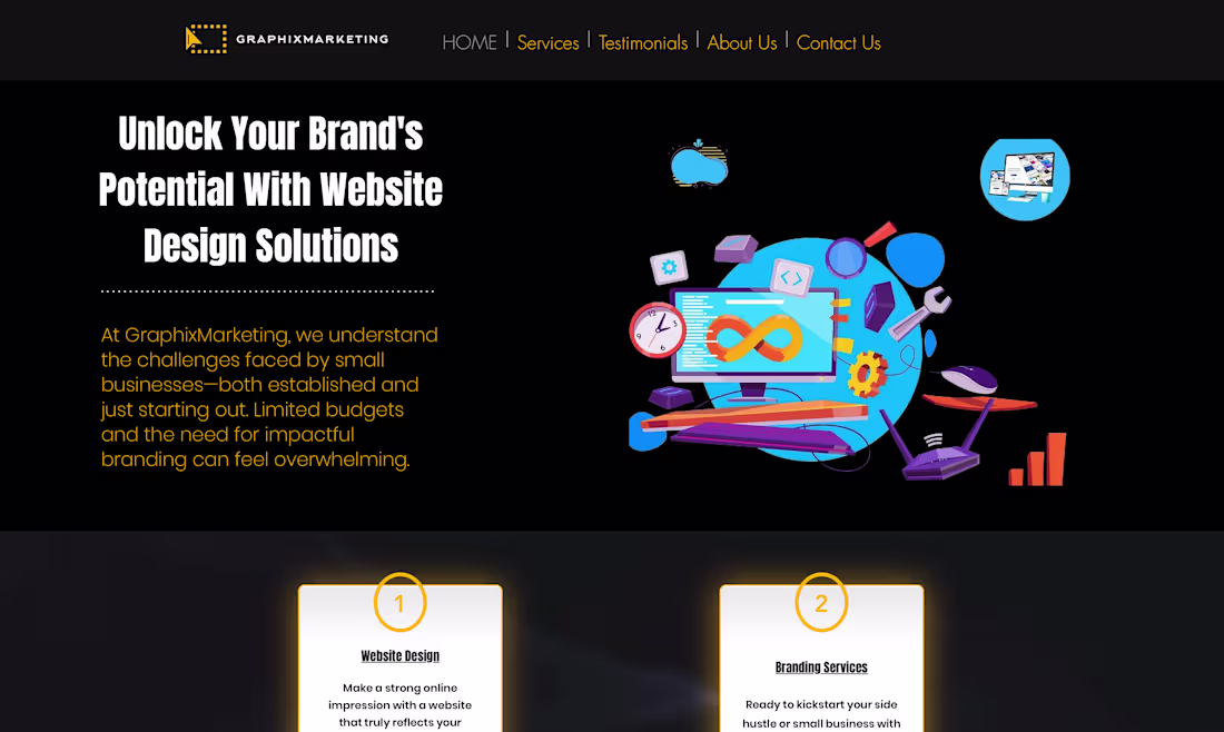 Cover image for The #1 Most Affordable Website Designs | GraphixMarketing | Lee…